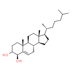 ChemSpider 2D Image | (4beta)-Cholest-5-ene-3,4-diol | C27H46O2