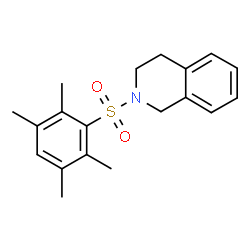 ChemSpider 2D Image | 2-[(2,3,5,6-Tetramethylphenyl)sulfonyl]-1,2,3,4-tetrahydroisoquinoline | C19H23NO2S