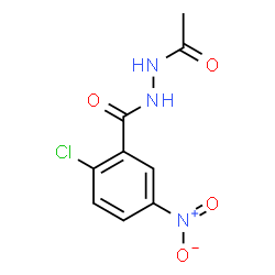 ChemSpider 2D Image | N'-Acetyl-2-chloro-5-nitrobenzohydrazide | C9H8ClN3O4