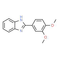 ChemSpider 2D Image | 2-(3,4-Dimethoxyphenyl)-1H-benzimidazole | C15H14N2O2