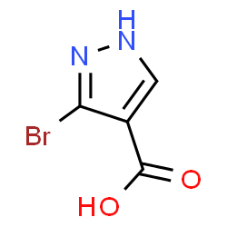 ChemSpider 2D Image | 3-Bromo-1H-pyrazole-4-carboxylic acid | C4H3BrN2O2