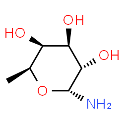 ChemSpider 2D Image | 6-Deoxy-alpha-L-galactopyranosylamine | C6H13NO4