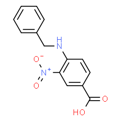 ChemSpider 2D Image | 4-Benzylamino-3-nitro-benzoic acid | C14H12N2O4