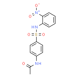 ChemSpider 2D Image | N-{4-[(2-Nitrophenyl)sulfamoyl]phenyl}acetamide | C14H13N3O5S