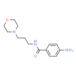 ChemSpider 2D Image | 4-amino-N-(3-morpholin-4-ylpropyl)benzamide | C14H21N3O2