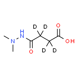 ChemSpider 2D Image | 4-(2,2-Dimethylhydrazino)-4-oxo(~2~H_4_)butanoic acid | C6H8D4N2O3