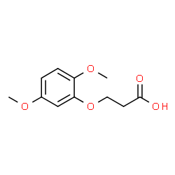 ChemSpider 2D Image | 3-(2,5-Dimethoxyphenoxy)propanoic acid | C11H14O5