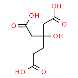 ChemSpider 2D Image | 3-Hydroxy-3-carboxymethyl-adipic acid | C8H12O7