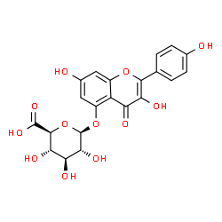 ChemSpider 2D Image | kaempferol 5-O-glucuronide | C21H18O12