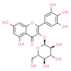 ChemSpider 2D Image | myricetin 3-O-alpha-L-glucopyranoside | C21H20O13
