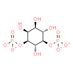 ChemSpider 2D Image | (1R,2S,3S,4S,5S,6S)-2,4,5,6-Tetrahydroxy-1,3-cyclohexanediyl bis(phosphate) | C6H10O12P2