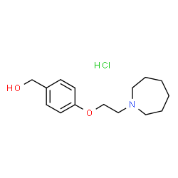 ChemSpider 2D Image | (4-(2-(Azepan-1-yl)ethoxy)phenyl)methanol hydrochloride | C15H24ClNO2
