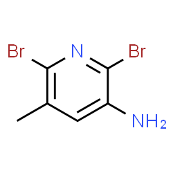 ChemSpider 2D Image | 2,6-Dibromo-5-methyl-3-pyridinamine | C6H6Br2N2