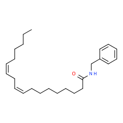 ChemSpider 2D Image | N-BENZYL-LINOLEAMIDE | C25H39NO