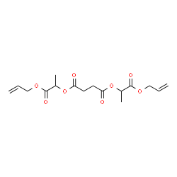 ChemSpider 2D Image | Bis[1-(allyloxy)-1-oxo-2-propanyl] succinate | C16H22O8
