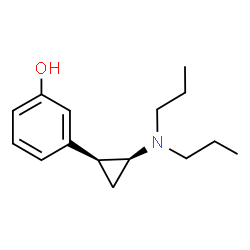 ChemSpider 2D Image | 3-[(1S,2S)-2-(Dipropylamino)cyclopropyl]phenol | C15H23NO