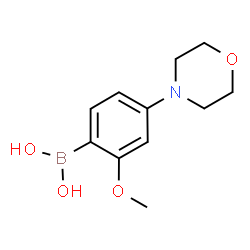 ChemSpider 2D Image | [2-Methoxy-4-(4-morpholinyl)phenyl]boronic acid | C11H16BNO4