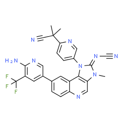ChemSpider 2D Image | Panulisib | C27H20F3N9