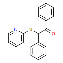 ChemSpider 2D Image | 1,2-Diphenyl-2-(2-pyridinylsulfanyl)ethanone | C19H15NOS