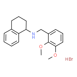 ChemSpider 2D Image | N-(2,3-Dimethoxybenzyl)-1,2,3,4-tetrahydro-1-naphthalenamine hydrobromide (1:1) | C19H24BrNO2