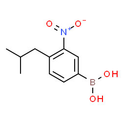 ChemSpider 2D Image | (3-Nitro-4-isobutylphenyl)boronic acid | C10H14BNO4