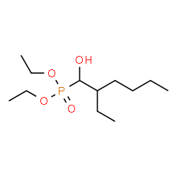 ChemSpider 2D Image | Diethyl (2-ethyl-1-hydroxyhexyl)phosphonate | C12H27O4P