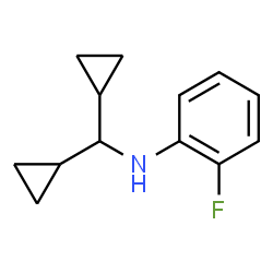 ChemSpider 2D Image | N-(Dicyclopropylmethyl)-2-fluoroaniline | C13H16FN