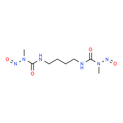 ChemSpider 2D Image | 3,3'-(1,4-Butanediyl)bis(1-methyl-1-nitrosourea) | C8H16N6O4