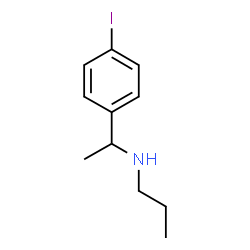 ChemSpider 2D Image | N-[1-(4-Iodophenyl)ethyl]-1-propanamine | C11H16IN