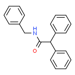 ChemSpider 2D Image | N-Benzyl-2,2-diphenylacetamide | C21H19NO
