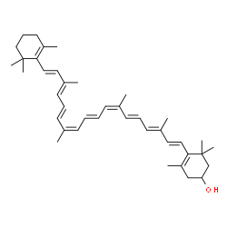 ChemSpider 2D Image | (13cis,13'cis)-beta,beta-Caroten-3-ol | C40H56O