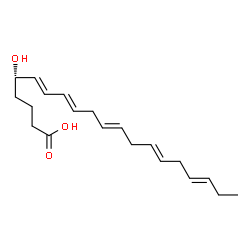 ChemSpider 2D Image | (5S,6E,8E,11E,14E,17E)-5-Hydroxy-6,8,11,14,17-icosapentaenoic acid | C20H30O3