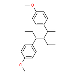 ChemSpider 2D Image | 1,1'-(3-Ethyl-1-hexene-2,4-diyl)bis(4-methoxybenzene) | C22H28O2