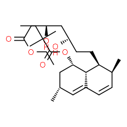ChemSpider 2D Image | Ethyl (3R,5R)-7-{(1S,2S,6R,8S,8aR)-8-[(2,2-dimethylbutanoyl)oxy]-2,6-dimethyl-1,2,6,7,8,8a-hexahydro-1-naphthalenyl}-3,5-dihydroxyheptanoate | C27H44O6