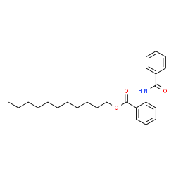 ChemSpider 2D Image | Undecyl 2-(benzoylamino)benzoate | C25H33NO3