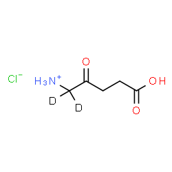 ChemSpider 2D Image | 4-Carboxy-2-oxo-1-(1,1-~2~H_2_)butanaminium chloride | C5H8D2ClNO3