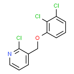 ChemSpider 2D Image | 2-Chloro-3-[(2,3-dichlorophenoxy)methyl]pyridine | C12H8Cl3NO