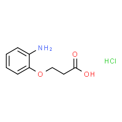 ChemSpider 2D Image | 3-(2-Aminophenoxy)propanoic acid hydrochloride | C9H12ClNO3
