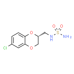 ChemSpider 2D Image | N-{[(2R)-6-Chloro-2,3-dihydro-1,4-benzodioxin-2-yl]methyl}sulfuric diamide | C9H11ClN2O4S