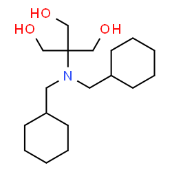 ChemSpider 2D Image | 2-[Bis(cyclohexylmethyl)amino]-2-(hydroxymethyl)-1,3-propanediol | C18H35NO3