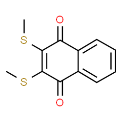 ChemSpider 2D Image | 2,3-bis(methylsulfanyl)naphthoquinone | C12H10O2S2