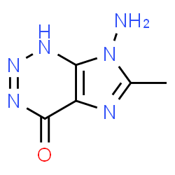 ChemSpider 2D Image | 7-Amino-6-methyl-1,7-dihydro-4H-imidazo[4,5-d][1,2,3]triazin-4-one | C5H6N6O