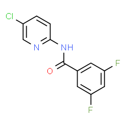 ChemSpider 2D Image | N-(5-Chloro-2-pyridinyl)-3,5-difluorobenzamide | C12H7ClF2N2O