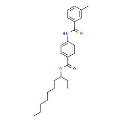 ChemSpider 2D Image | 3-Decanyl 4-[(3-methylbenzoyl)amino]benzoate | C25H33NO3