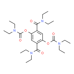 ChemSpider 2D Image | 2,5-Bis(diethylcarbamoyl)-1,4-phenylene bis(diethylcarbamate) | C26H42N4O6