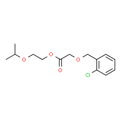 ChemSpider 2D Image | 2-Isopropoxyethyl [(2-chlorobenzyl)oxy]acetate | C14H19ClO4