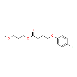 ChemSpider 2D Image | 3-Methoxypropyl 4-(4-chlorophenoxy)butanoate | C14H19ClO4
