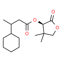 ChemSpider 2D Image | (3R)-4,4-Dimethyl-2-oxotetrahydro-3-furanyl 3-cyclohexylbutanoate | C16H26O4