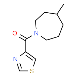 ChemSpider 2D Image | (4-Methyl-1-azepanyl)(1,3-thiazol-4-yl)methanone | C11H16N2OS