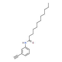 ChemSpider 2D Image | N-(3-Ethynylphenyl)dodecanamide | C20H29NO